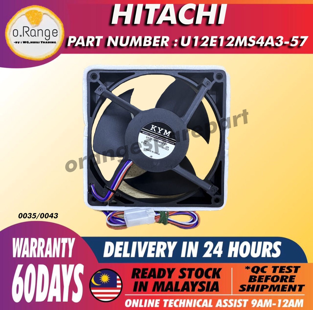 (ORIGINAL) U12E12MS4A357 HITACHI Refrigerator Fan MOTOR /DC FAN