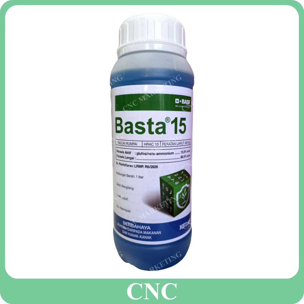 1L Basta 15 Bayer BASF Glufosinate Ammonium 13.5 Racun Rumpai Rumput