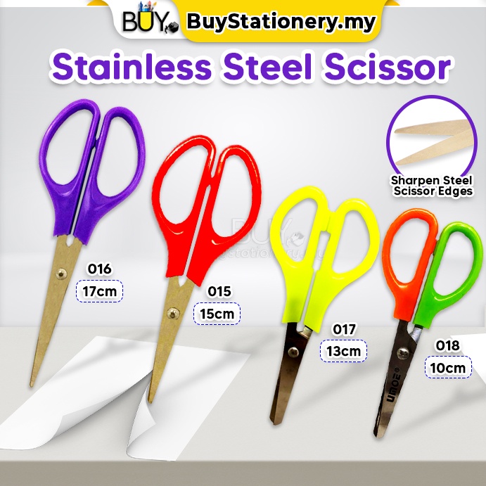 Stainless Steel Scissor Kids Student Cutter Gunting Kertas -(1s/PCS ...