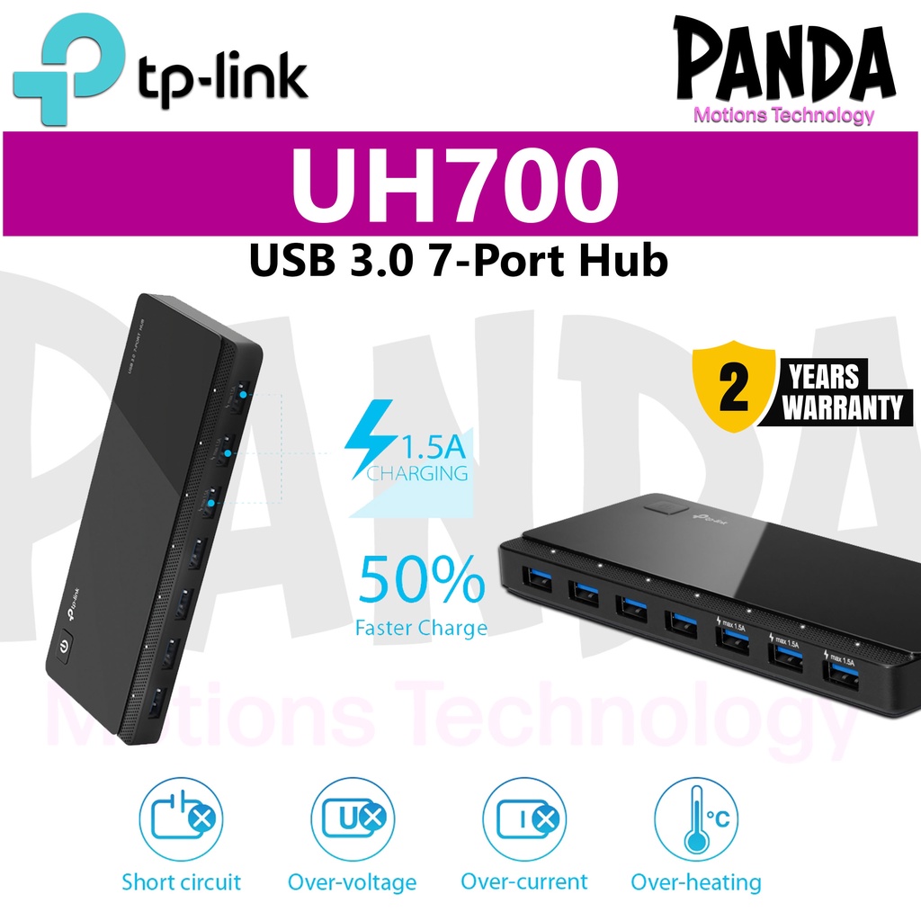 TPLink USB 3.0 7Port Hub, 7Port Data Hub & 3 Fast Charge Outputs
