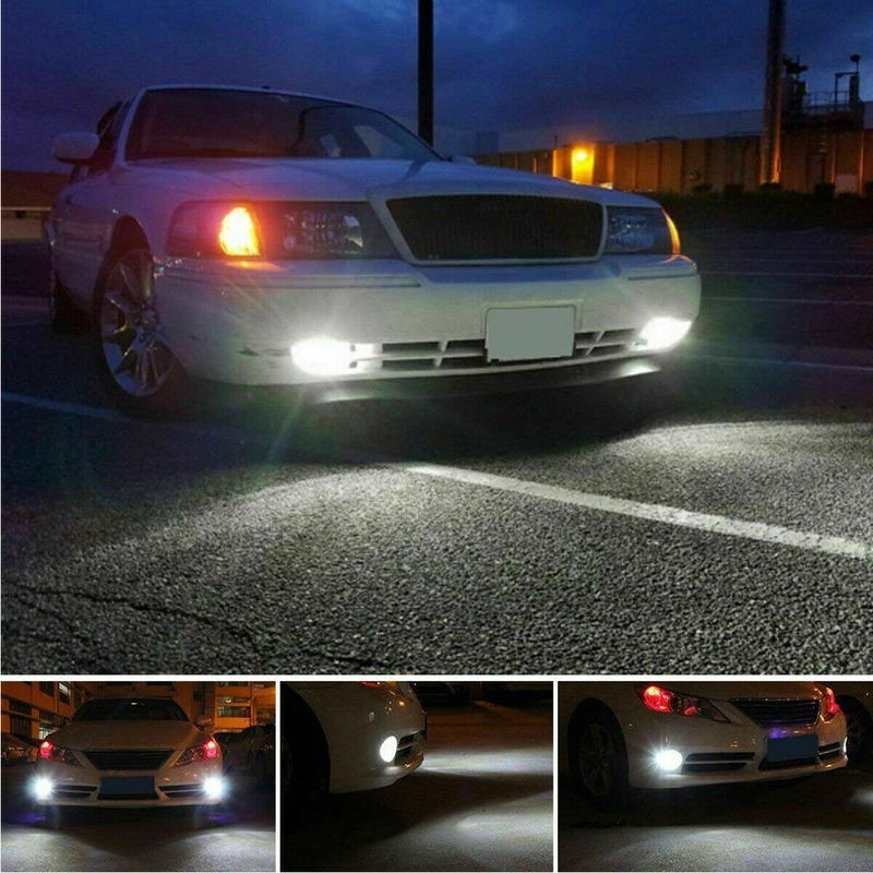 2PCS LED Fog Lights Car LED Lights Hi/Lo Beam Fog Lam Speed 4000LM ...