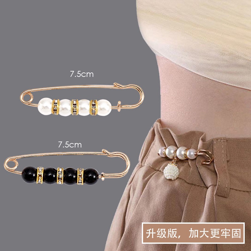 Tightening Waistband Waist Brooch Pin Pearl Jeans Big Change Small ...