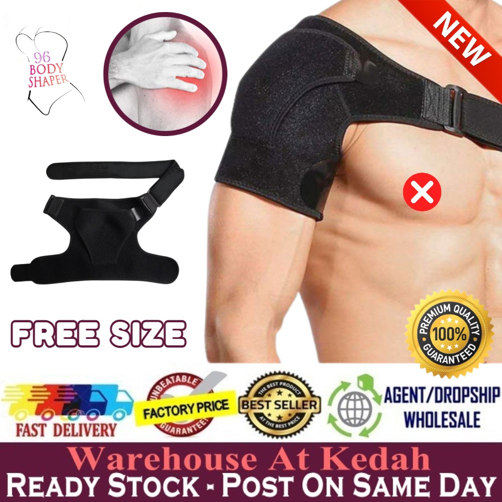 Adjustable Shoulder Support Men Women Injury Pain Relief Sprain Strap ...