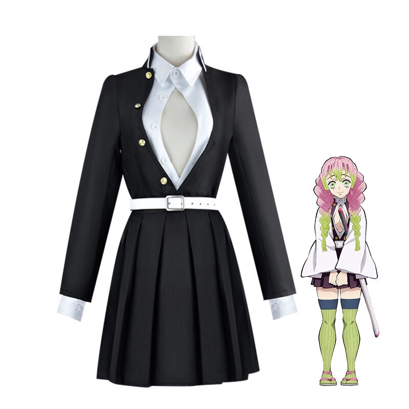 Anime Kanroji Mitsuri Cosplay Costume Demon Slayer Cosplay Kimetsu No ...
