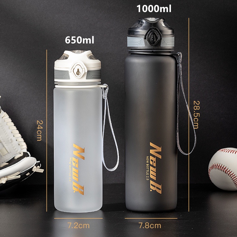 650ml/1000ml High Quality Tritan Material Sport Water Bottle Gym ...