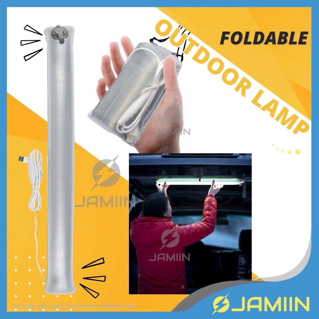 USB Inflatable LED Lamp Camping Lampu Kalis Air Lantern Tube Light USB ...
