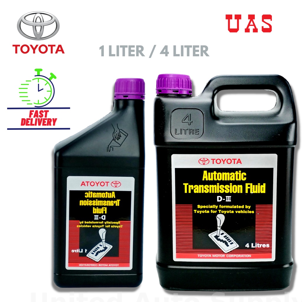 TOYOTA ATF D3 Auto Transmission Fluid 088861LDX3 (1 Liter / 4 Liter