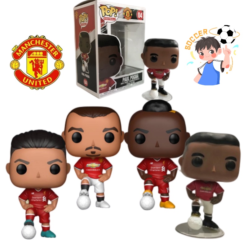 Collectible Pop Football Star Models Man Utd, Liverpool, Pogba
