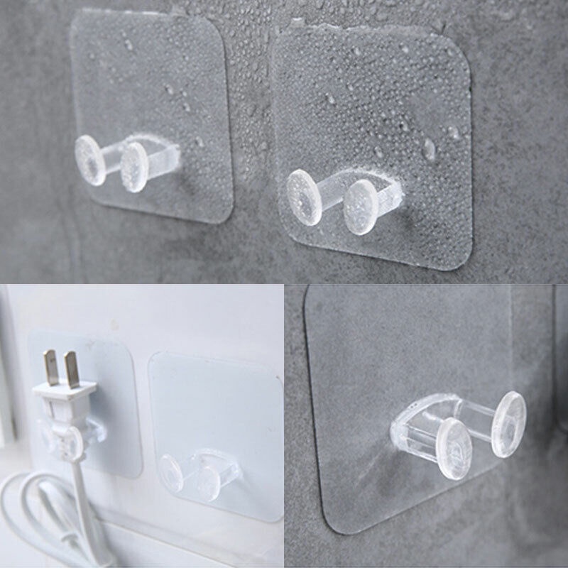 Self Adhesive Power Plug Socket Hook Holder Wall Storage Organizer ...