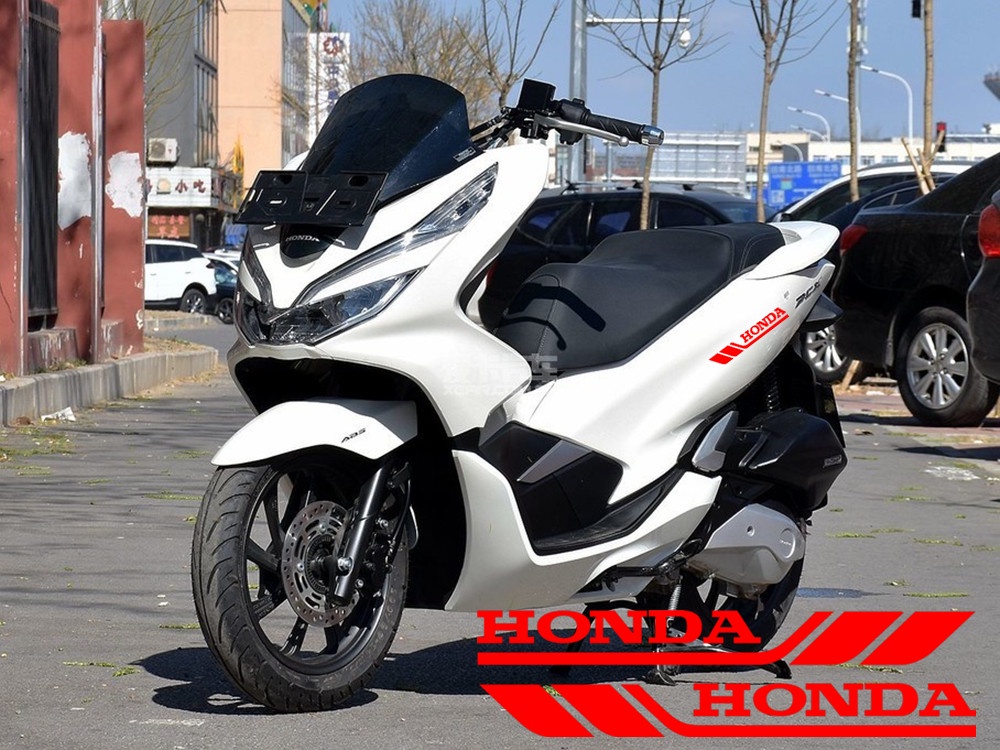 HONDA Motorcycle Reflective Stickers Soft glue Car Styling Decals Epoxy ...