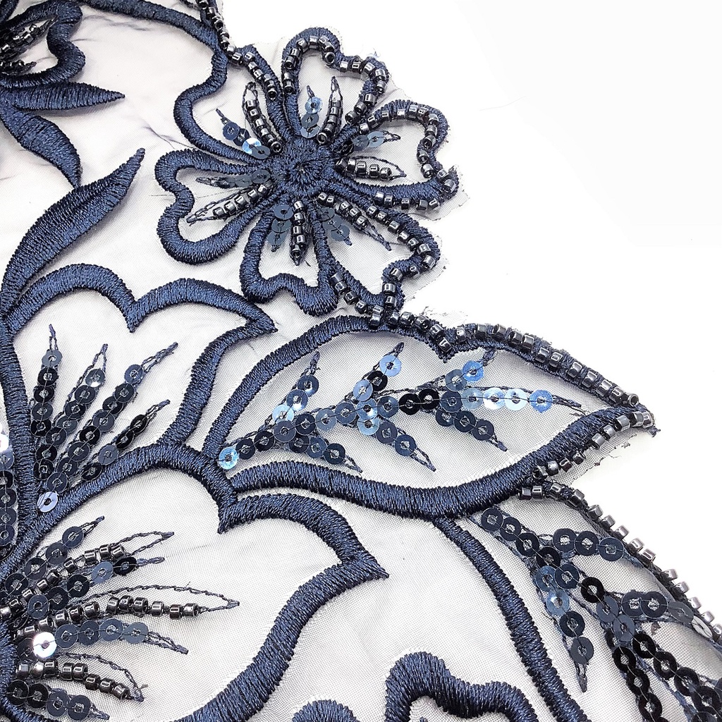 AH23 9.5inci Labuci Border Lace / Lace Baju / Lace Pengantin / Renda ...