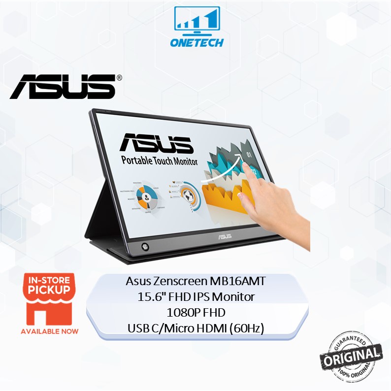 Asus ZenScreen MB16AMT / MB166C FHD Portable USB Monitor (15.6inch/IPS