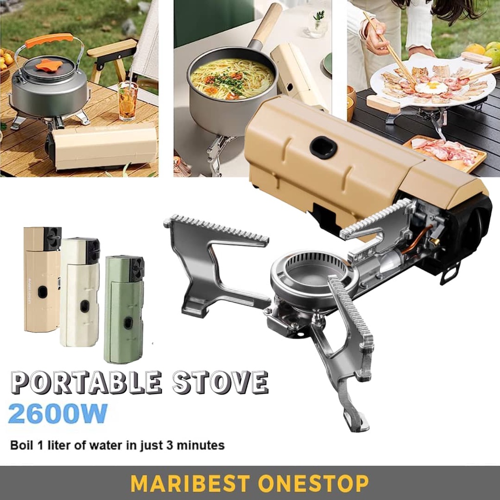 Portable Stove Camping Small Gas Stove Lightweight BBQ Burner Camp