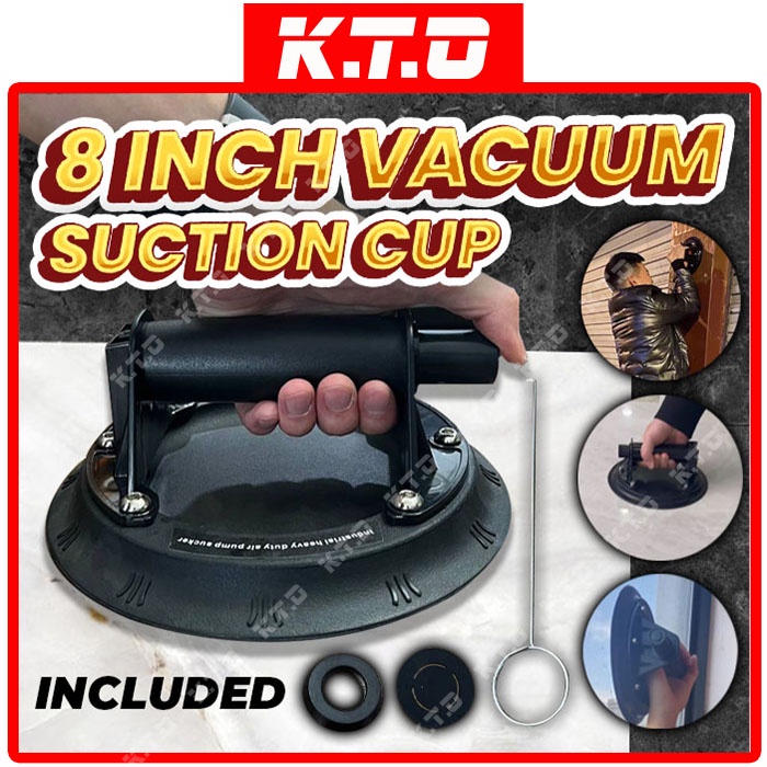 8 Inch Manual Vacuum Suction Cup Lifter Industrial Strong Suction Tool ...