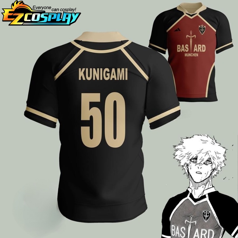 Jersey Anime Cosplay Blue Lock Kaiser Bastard Munchen Isagi Yoichi