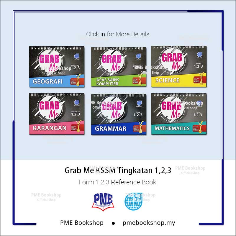 [PME Bookshop] Pan Asia: Grab Me KSSM Tingkatan 1,2,3 (2022/2023 ...