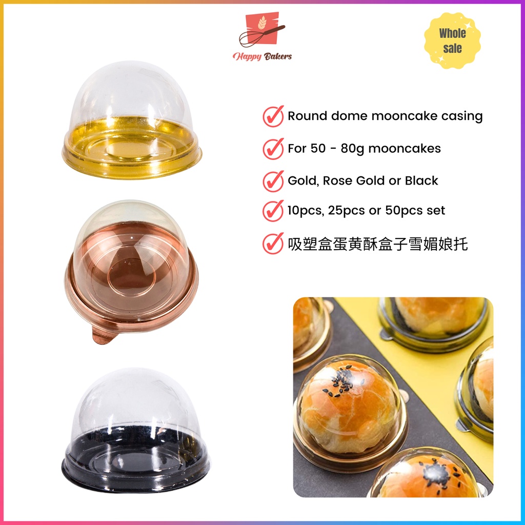 Round Mooncake Casing Container | For 50g - 80g Mooncake 月饼 ...
