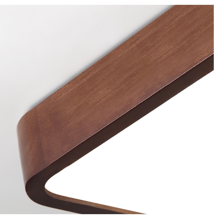 Luxury Walnut Wood Ceiling Inspiration Reference: Japanese Luxury Walnut Wood Led Ceiling Lights Modern Minimalist Log