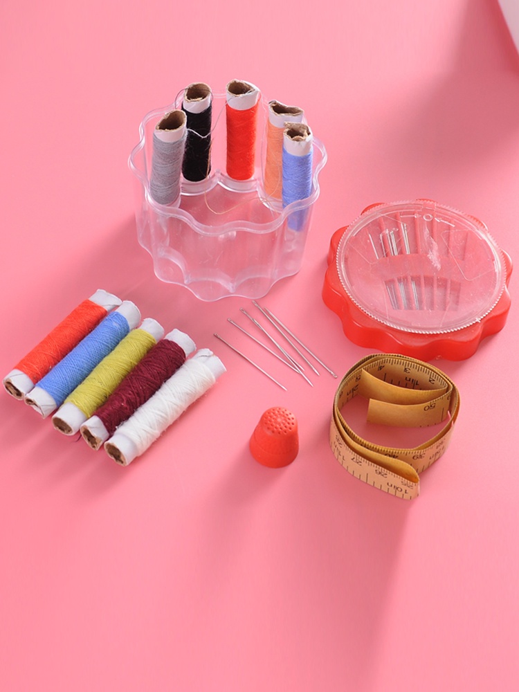 12 Colors Portable Travel Mini Sewing Kit Thread HouseholdSet Needle ...