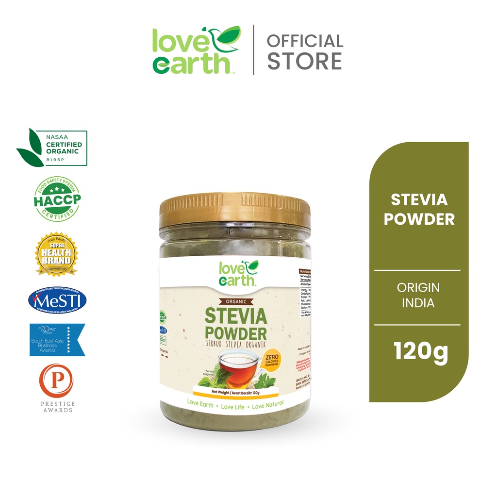 Organic Stevia Powder 120g Shopee Malaysia
