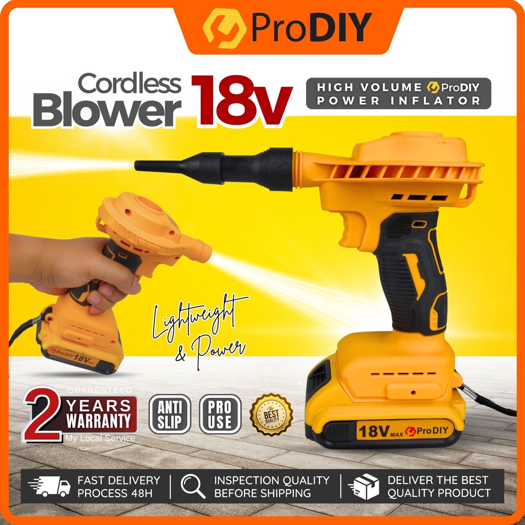 PRODIY 18V Cordless Blower High Volume Power Battery Inflates