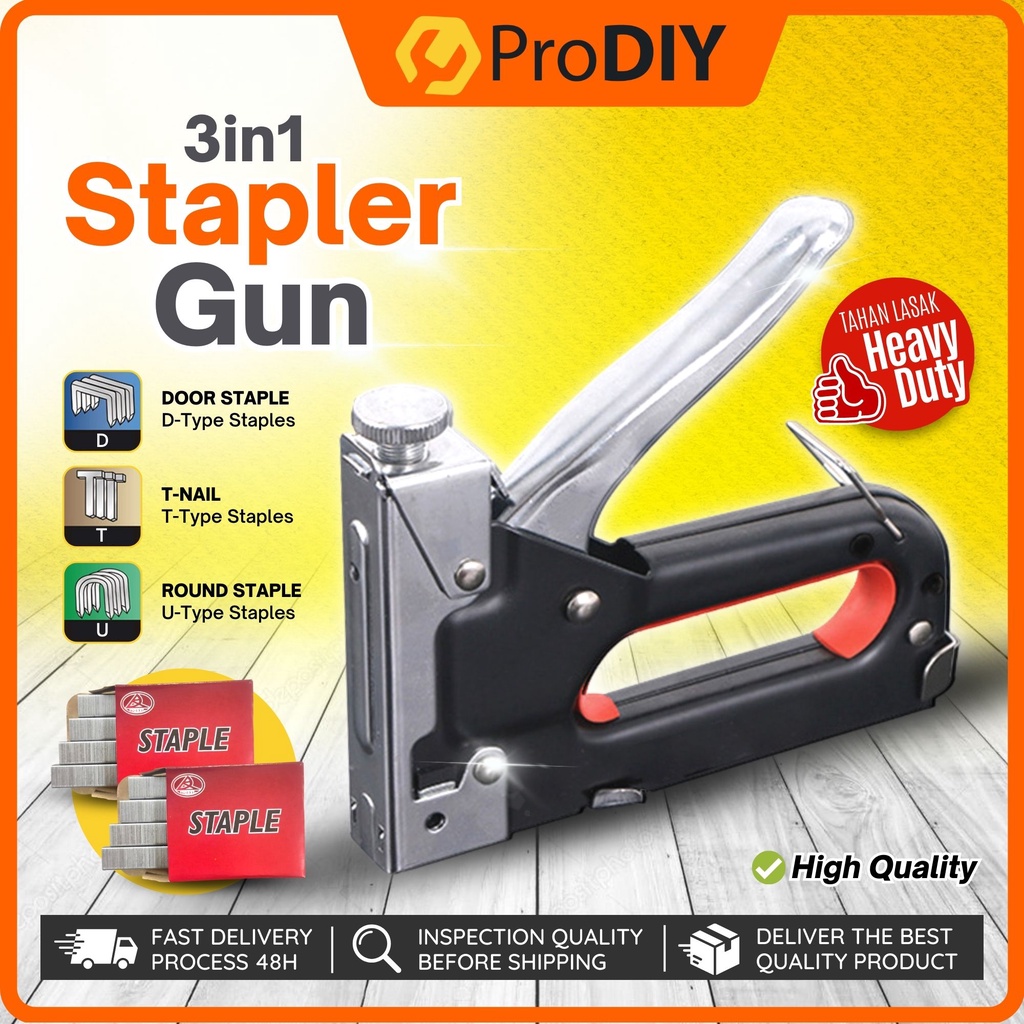 8mm U-Shape Nails / Staples – 1000 Pack – Fits 3-Way Crown Stapler Guns, Door Upholstery & Trim