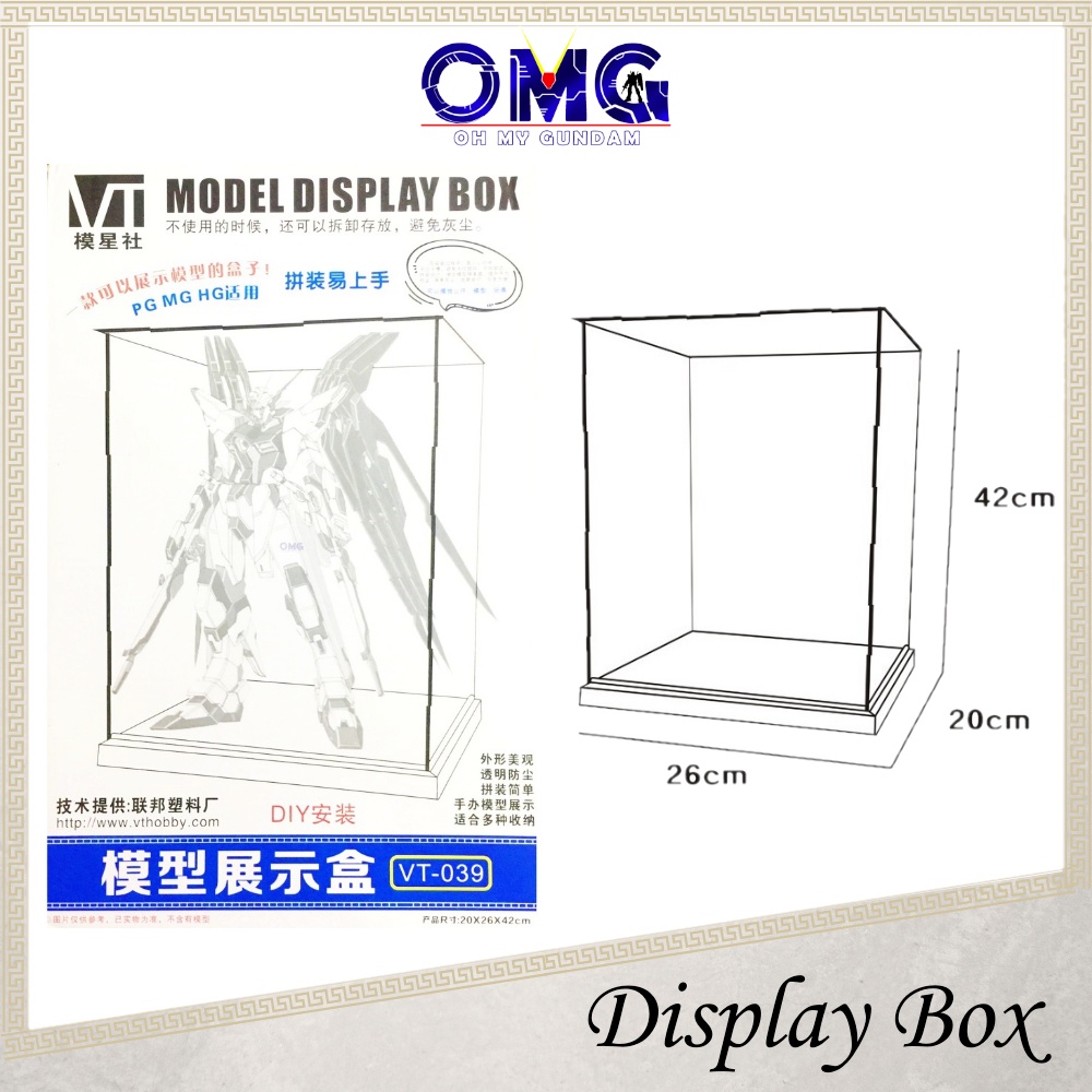 PG Gundam Display Box Display Case Showing Box Plastic Models Display