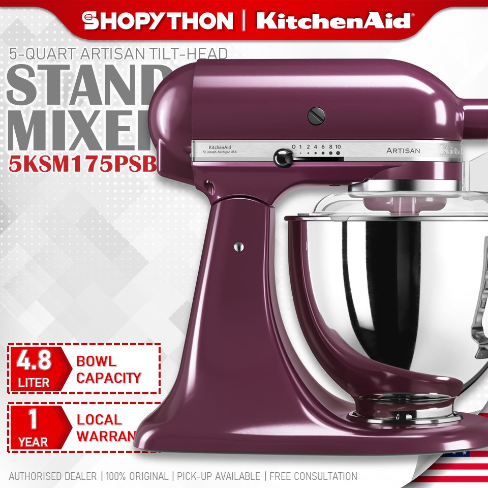 KITCHENAID 5Quart Artisan TiltHead Stand Mixer 5KSM175PSBBY