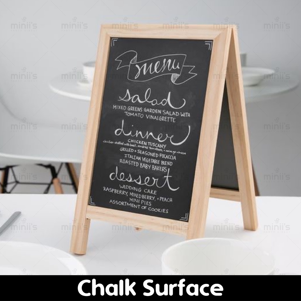 MINIIS PARTY Mini Menu Board Mini Chalk Board 2 In 1 Whiteboard ...