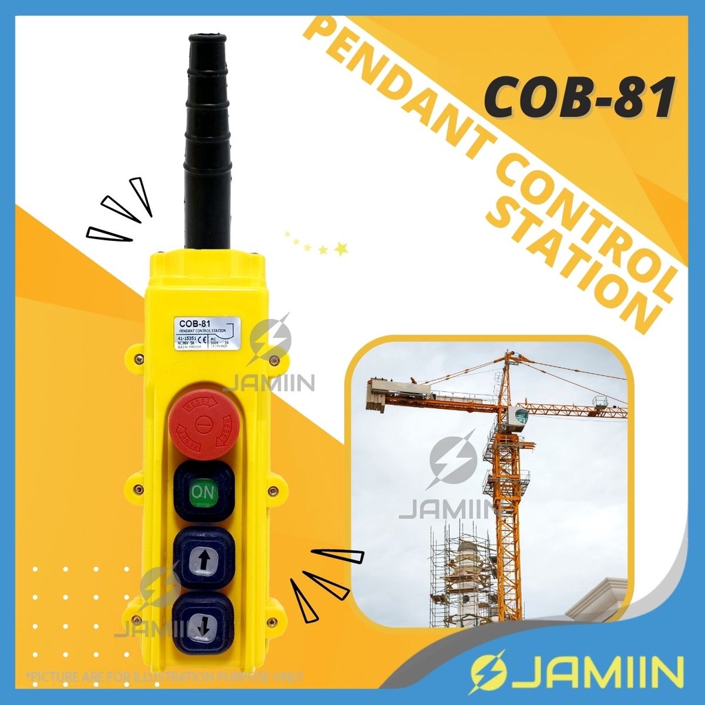 COB81 Hoist Crane Push Button Switch Crane Pendant Control Rainproof