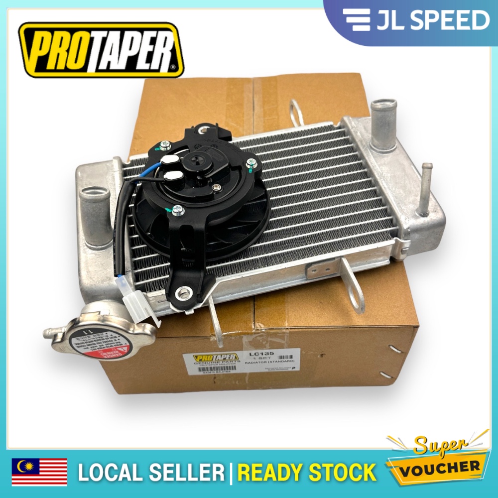 PROTAPER LC135 LC 135 V1-V8 RADIATOR COOLANT TANGKI STANDARD + FAN ...