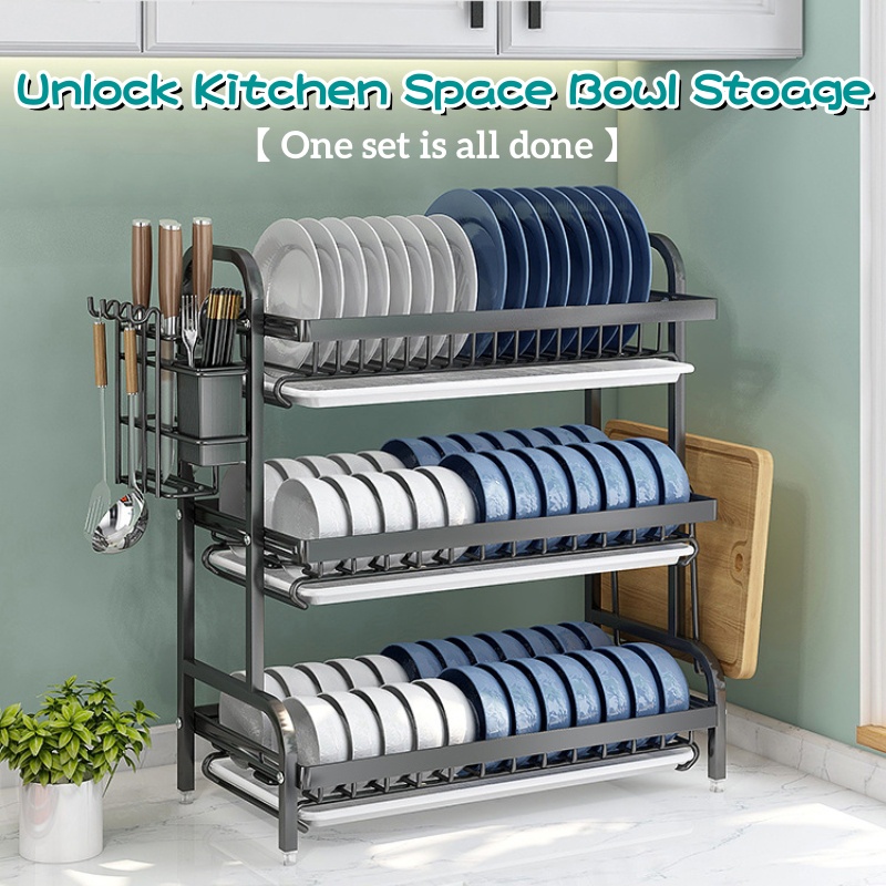 Johor Seller | Dish Drainer Rak Dish Rack Kitchen Rack Dish Drainer ...