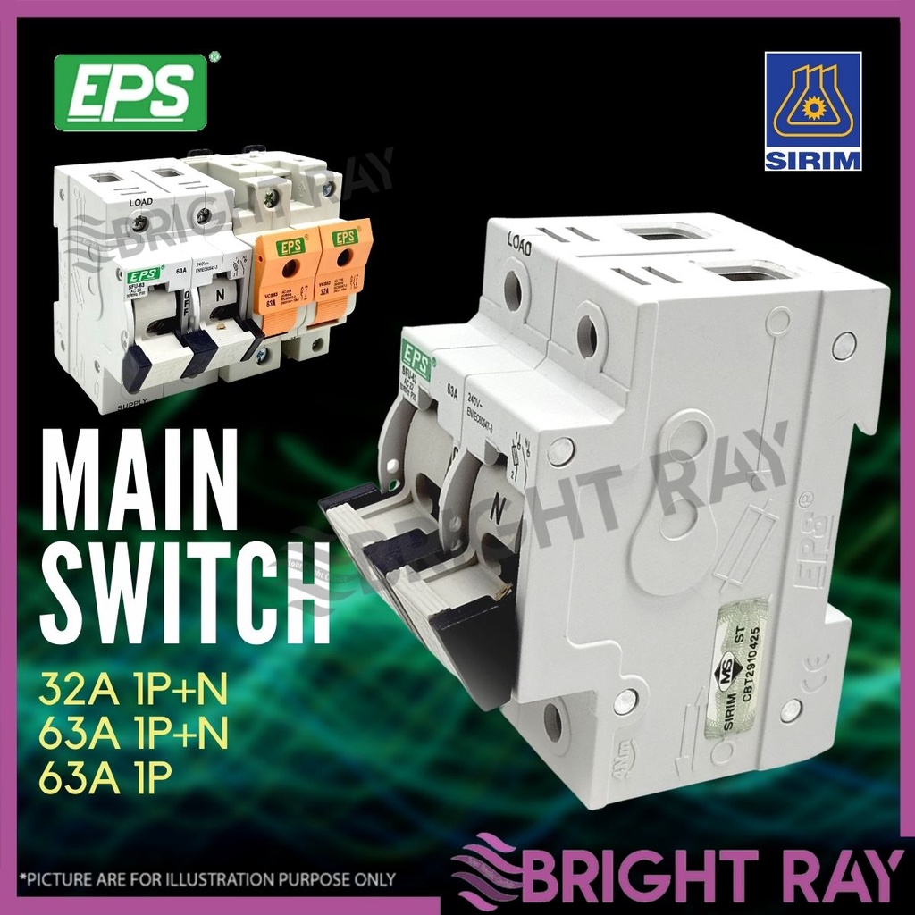 [SIRIM] EPS MAIN SWITCH Switch Fuse Main Switch Circuit Protection 1 ...