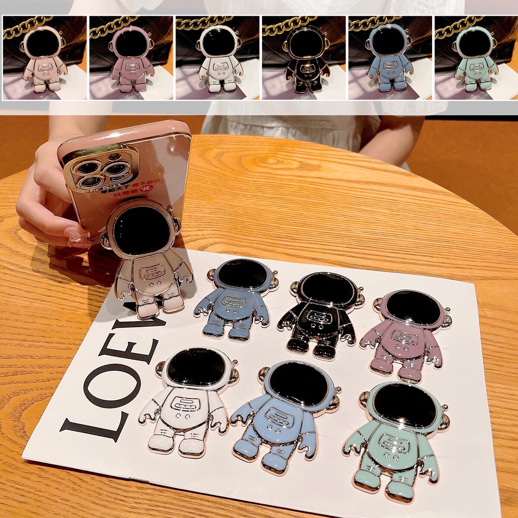 Cute Spaceman Mobile Phone Stand With Gold Accent I Ring Holder ...