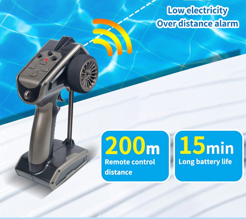 2.4GHz TY725 RC TURBOJET PUMP High-Speed Remote Control Jet Boat Low ...