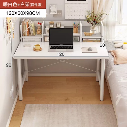 SellerPick 100 / 120 / 140cm Study Table With Drawer And Multi Storage