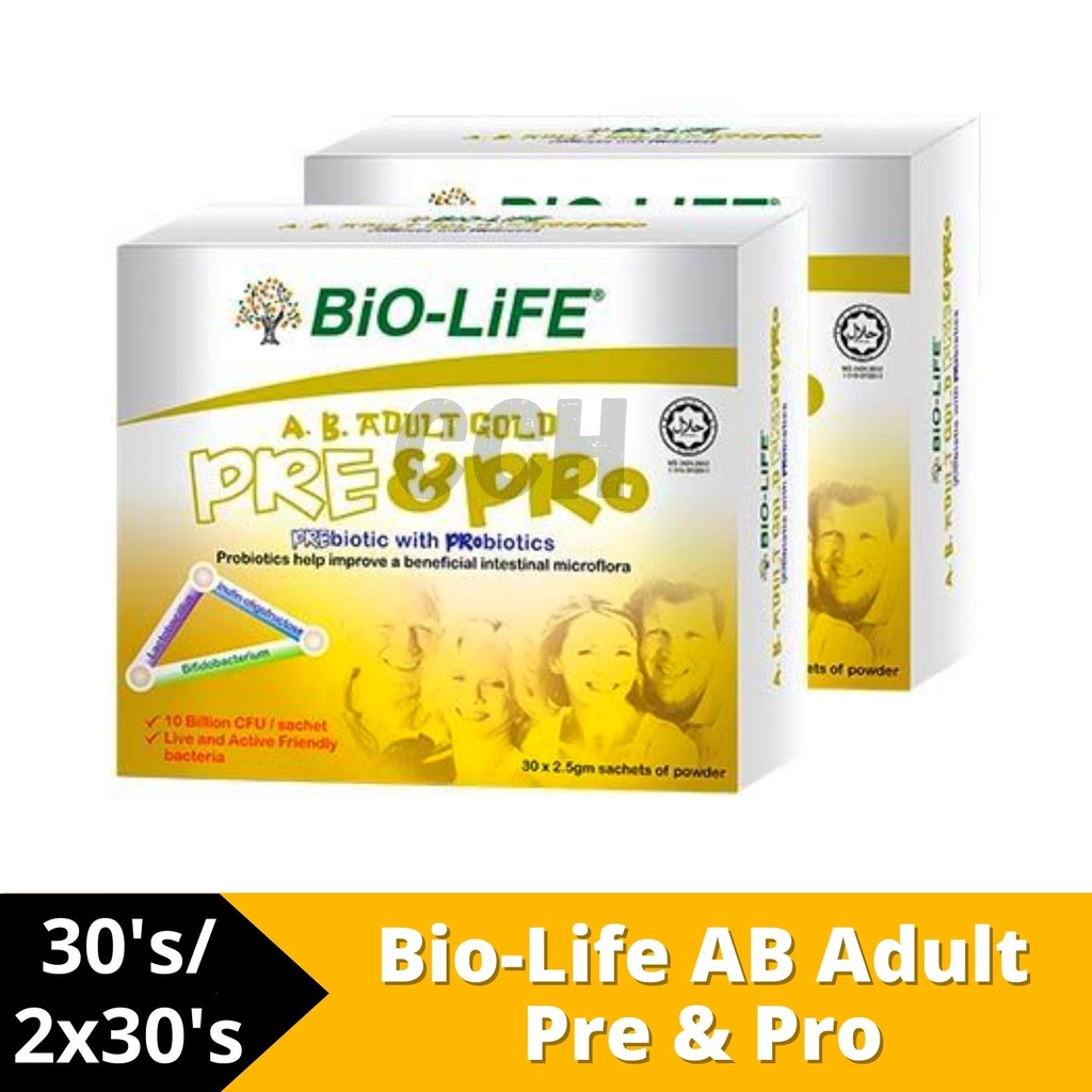 [exp06 2025] Bio Life Ab Adult Gold Preandpro 30s 2x30s Shopee Malaysia