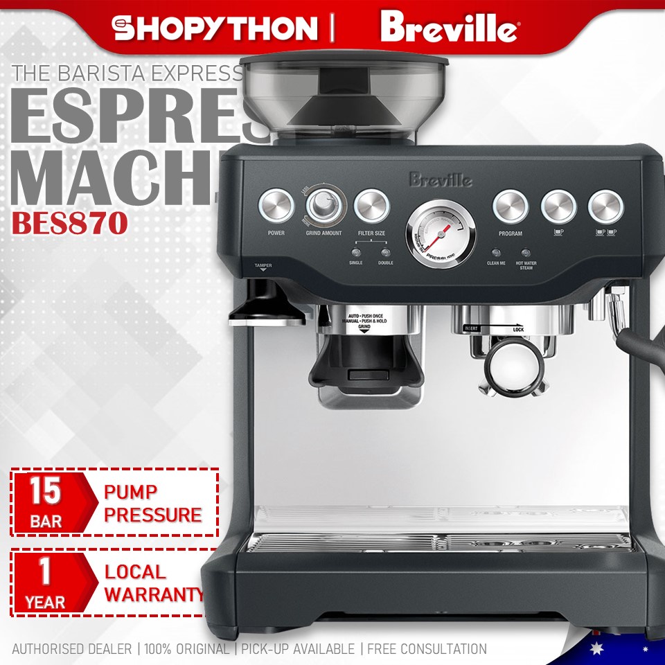 BREVILLE the Barista Express BES870 Charcoal (2.0L/1600w) Expresso