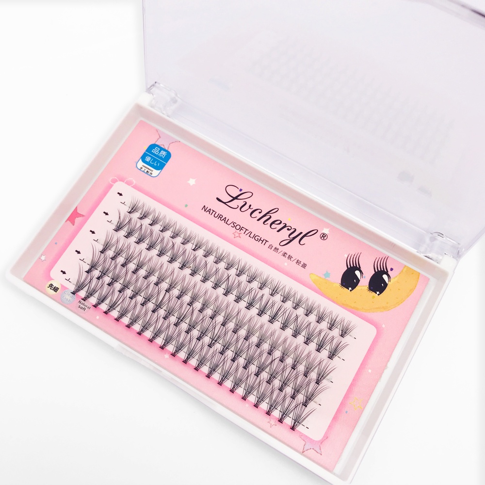 20D/30D D Curl False Eyelashes Extension Thick Cat Eye Lashes 100pcs ...