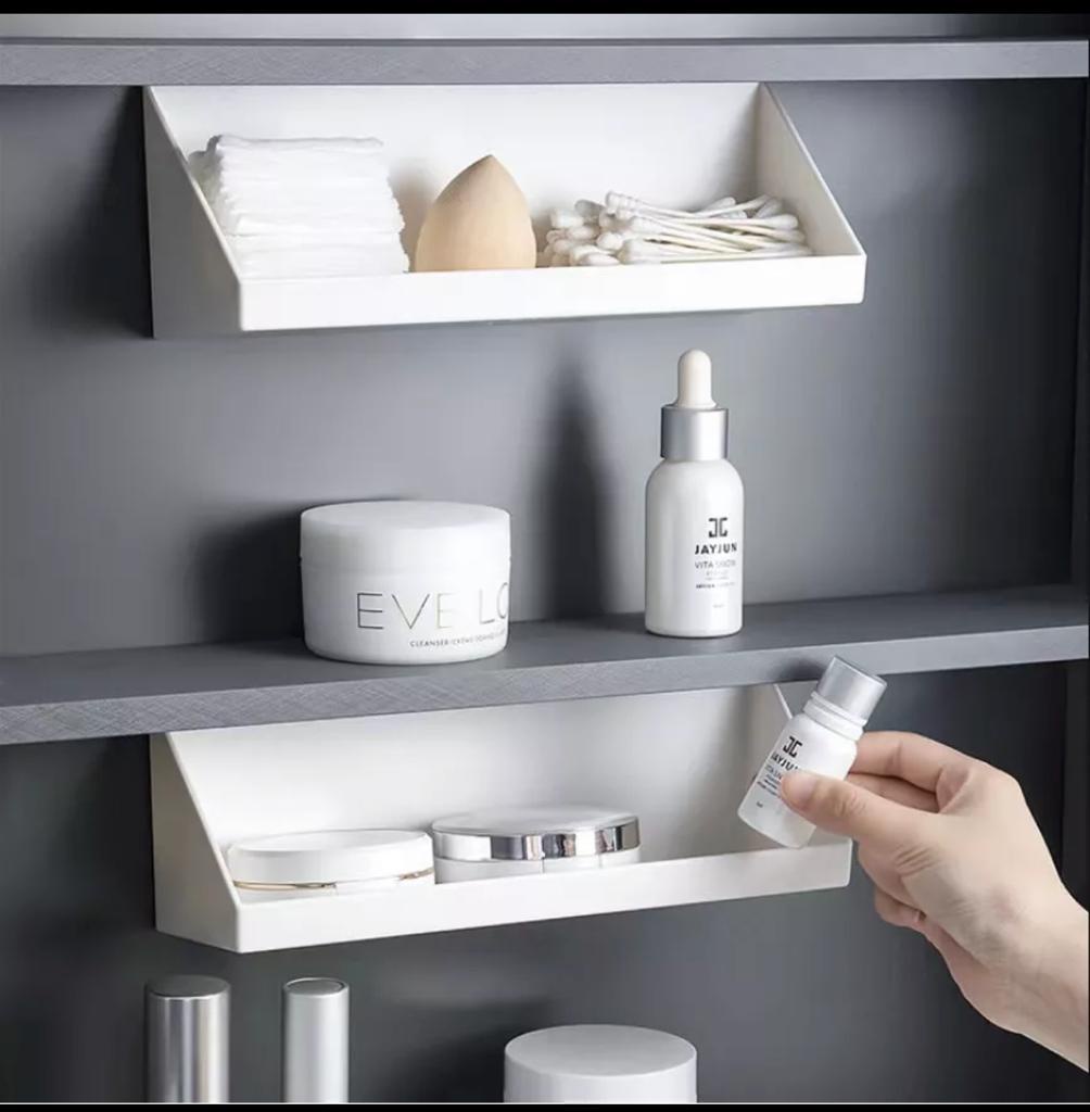 Muji Storage Tray Self-adhesive Kitchen Toiletries Cabinet Organizer ...