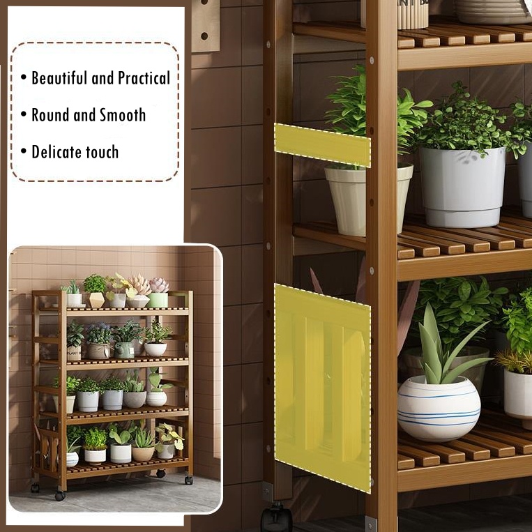 【PLAYFUL】 Flower Rack Storage Rack Living Room Floor Movable Outdoor ...