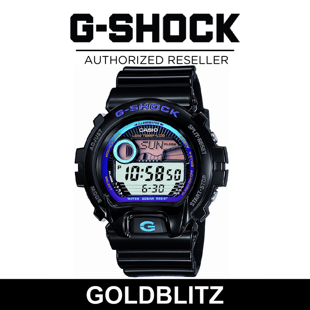 Casio G Shock GLX 6900 1 G Lide GLX6900 1 GLide GLX 6900 GLX6900 Tide Graph Moon Phase Shopee Malaysia