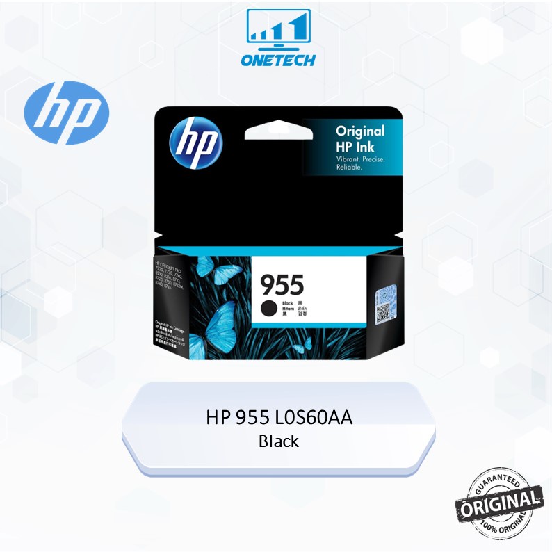 HP 955/955XL BLACK/CYAN/MAGENTA/YELLOW INK CARTIDGE (100% Original ...