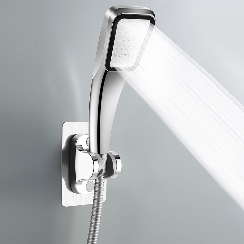 Shower Head Holder – Strong Self-Adhesive Wall Bracket, Adjustable Angle, 33 Lb Capacity, No-Drill Installation