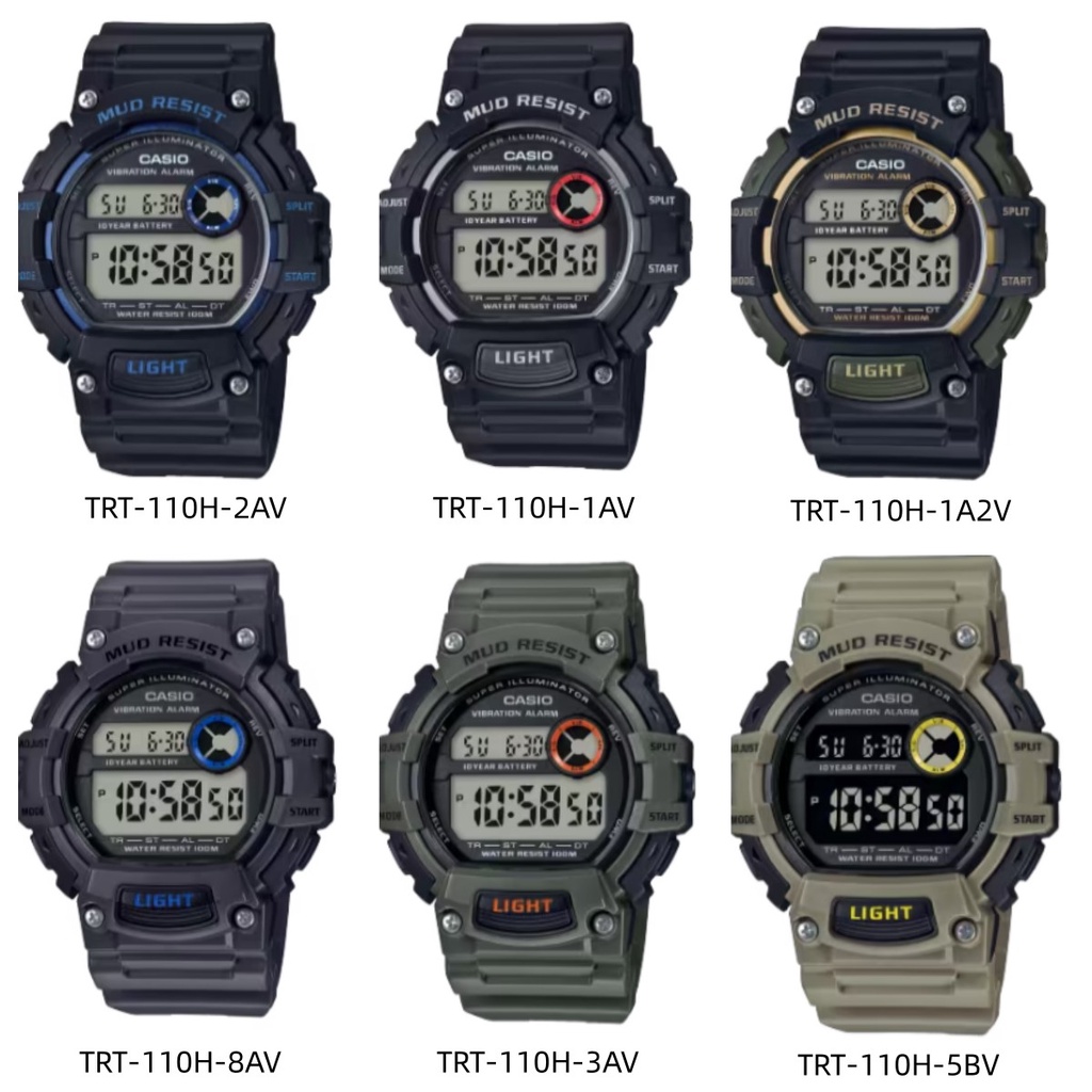 CASIO DIGITAL VIBRATION ALARM SPORT WATCH TRT110H Shopee Malaysia