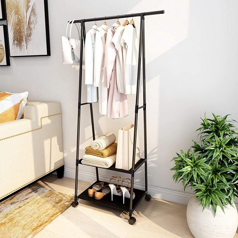 Wheel Triangle Clothes Rack Garment Pants Coat Shirt Hanger Stable ...