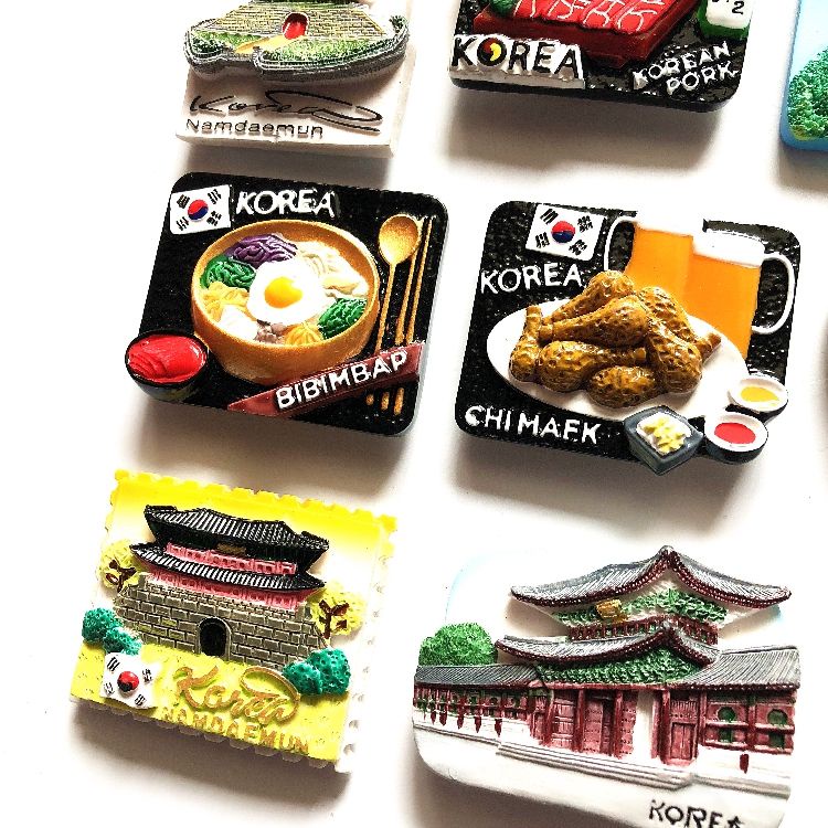 3D Seoul Korea Refrigerator Magnet Tourist Souvenirs Stickers Home & Kitchen Decoration Fridge Magnet From China