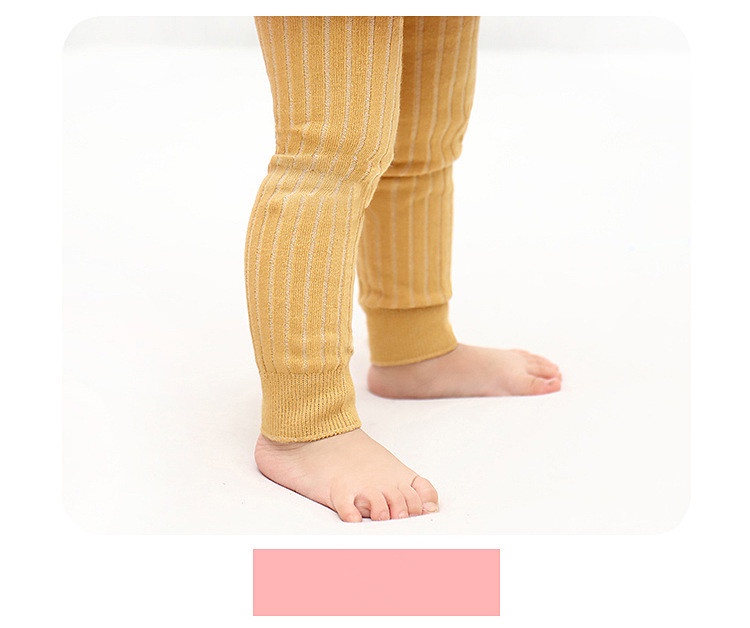 Spring Autumn Baby Pants Newborn Girls Leggings Soild Color Cotton
