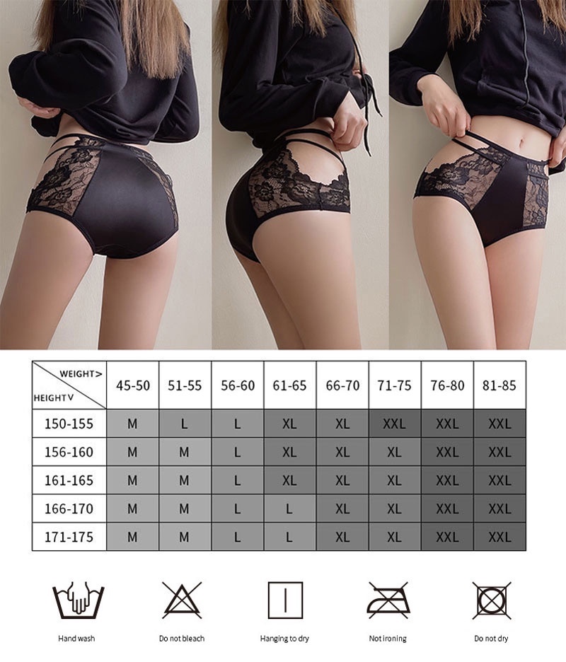 ZXYOUPING High Waist Panties 1/3 PCS Women Lace Underwear Stitching Straps  Briefs Hip Lift Abdominal Tightening Sexy Lingerie Plus Size M-XXL