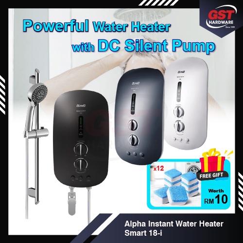 Alpha Water Heater with Pump Smart18i Heater Shower Water Heater Pump